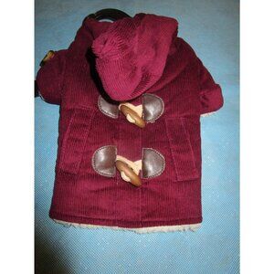New East Side Collection Corduroy Toggle Dog Puppy Coat XS Extra Small